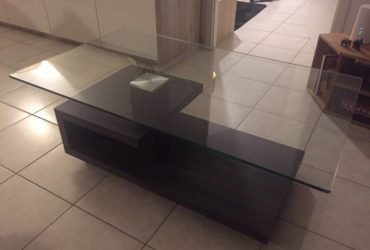 Glass low table