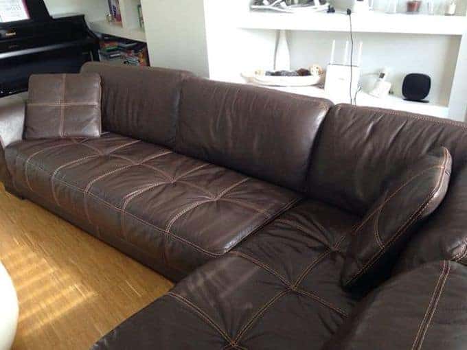 Leather sofa