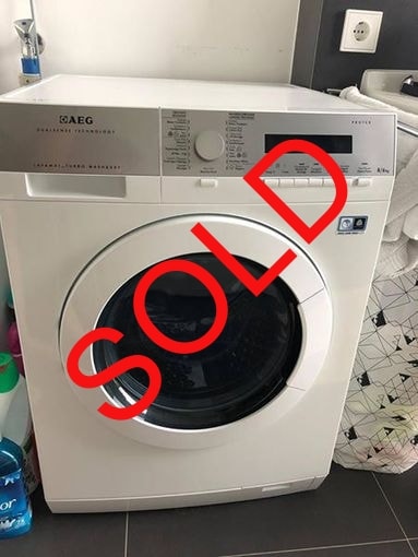 AEG washing and dryer machine