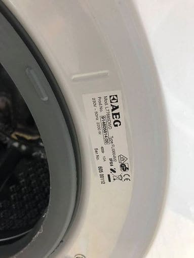 AEG washing and dryer machine