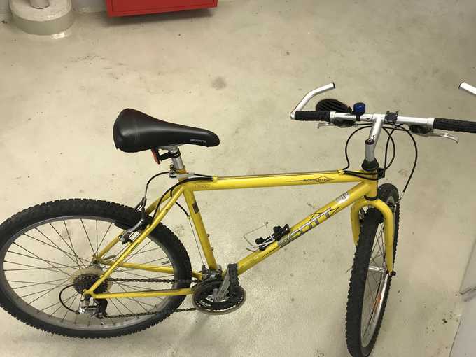 Yellow Scott Bike