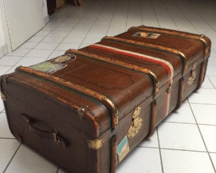 Vintage cabin trunk