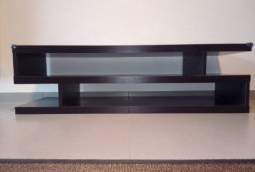 Large TV table with shelfs