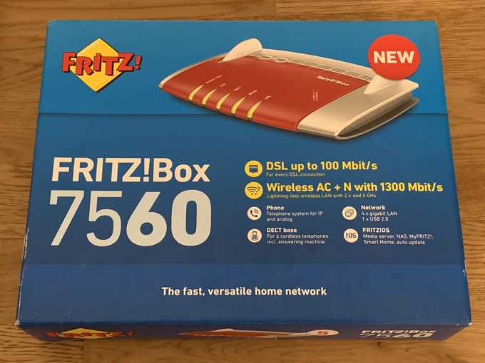 FRITZ!Box 7560 Wireless AC + N DSL Modem/Router