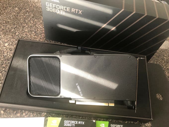 NVIDIA GeForce RTX 3060 Ti Founders Edition 8GB GDDR6 Graphics Card,