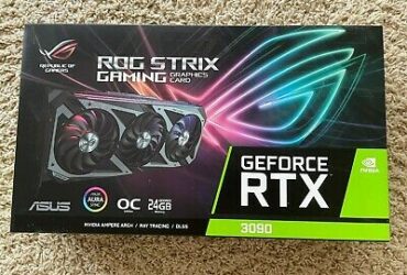 ASUSROG STRIX NVIDIA GeForce RTX 3090 Gaming Graphics Card.