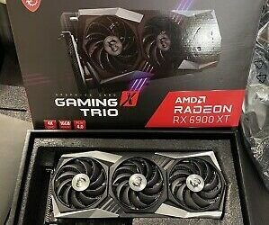 MSI AMD Radeon RX 6900 XT GAMING X TRIO 16GB GDDR6 Graphics Card GPU.