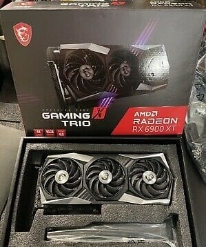 MSI AMD Radeon RX 6900 XT GAMING X TRIO 16GB GDDR6 Graphics Card GPU.