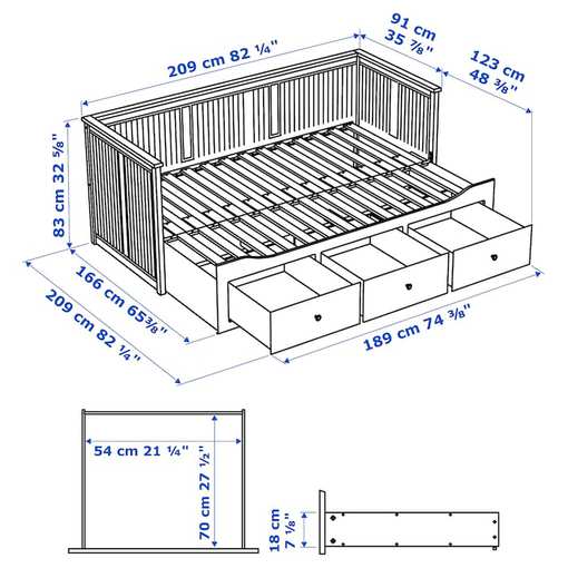 Hennes extensible bed for kids