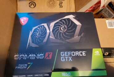 MSI GeForce GTX 1650 Gaming X 4GB GDDR6 Dual Fan Graphics Card. Condition is "New".