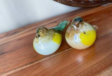 Glass decorative birds