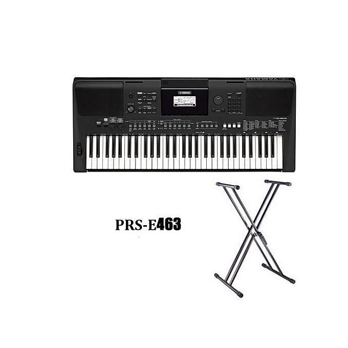 Yamaha Keyboard PSR-E463 With Keyboard Stand And Adaptor.